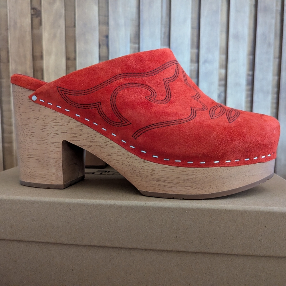 Charlotte Stone Ramos Clog - Pimento (Red) - Picture 3 of 13